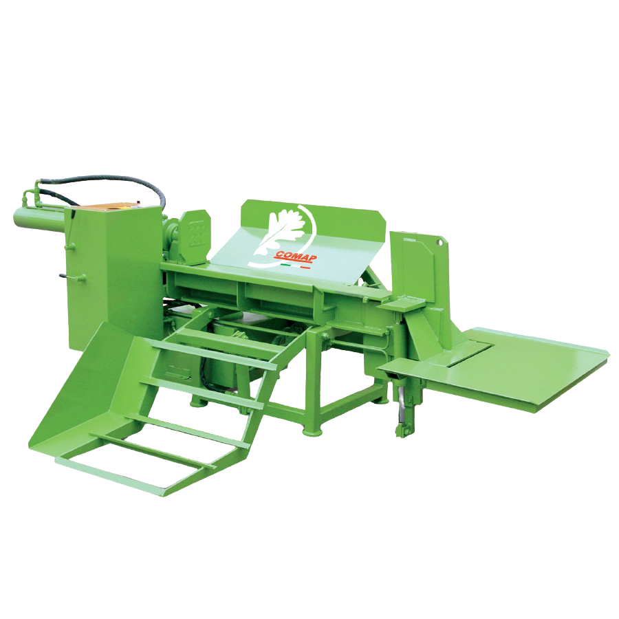 Fendeuse de bûches avec chargeur hydraulique et réglage hydraulique du fendage 2-4 lames — Fendeuses de bûches horizontales